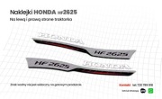 HONDA HF 2317 - nalepki/naklejki traktorka / kosiarki