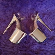 Pleaser Flamingo 20cm 36 szpilki szklanki buty pole dance