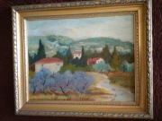 Stary obraz olejny sygnowany J.Golus