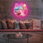 Lustro akrylowe Neon LED, dekoracyjne, nieużywane