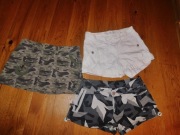Zestaw 2x spodenki i spódnica moro roz S