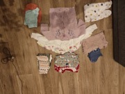 Ubranka w zestawie dla dziewczynki rozmiar 74