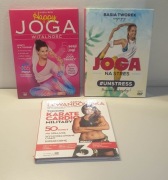 Zestaw ćwiczeń na DVD Joga i inne 3 rożne płyty zestaw 2