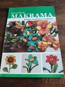 MAKRAMA KWIATY SZNURKIEM MALOWANE