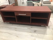 Solidna komoda RTV na wymiar + 4 designerskie półki (odbiór osobisty)