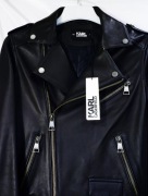 KARL LAGERFELD kurtka skórzana damska S ramoneska leather jacket prada