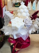 Świeca sojowa Flower Box – świąteczny zestaw prezentowy, różne kolory