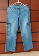 H&M Jeansy dziewczęce szerokie nogawki bojówki - rozm.158