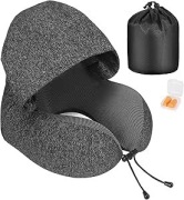 EONO Poduszka Ortopedyczna Memory Foam Podróżna Na Szyję Samolot Auto Biuro