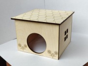 Domek dla chomika drewniany