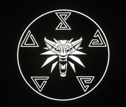 Fanart Wiedźmin Witcher Wilka lampka dekoracja znaki