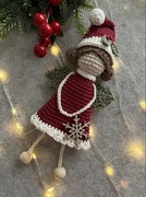 Aniołek na szydełku elf handmade