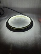 nowy plafon LED z dodatkowym podświetleniem sufitu średnica 25 cm, wys 6 cm