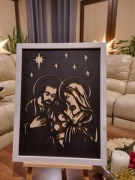 Obraz Św. Rodzina na sklejce różne kolory. Prezent idealny na każdą okazję