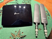 Modem router LTE 4G TP-link oraz anteny CISCO