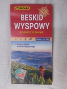 Mapa Beskid wyspowy i Pogórze Wiśnickie wyd 2022