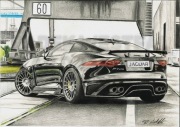 Jaguar F-Type plakat wydruk prezent A3 42x30