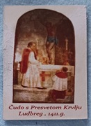 Magnes na lodówkę - pamiątka z Ludbreg - ksiądz - Chorwacja  55x40 