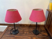 LAMPA NOCNA IKEA B0910 RÓŻOWO CZARNA RÓŻOWA 2 SZT