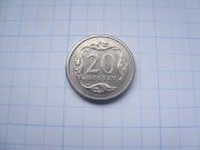 Polska moneta 20 gr groszy 2007