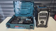 Zestaw Radio Makita DMR 109+2aku lad,wkrętarkaclx 10.8-12V