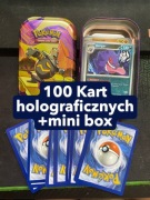 Zestaw miniBOX kart pokemon 50 szt holo