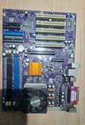 Płyta główna ECS K7S5A PRO + AMD Athlon XP 2200+ z chłodzeniem + RAM