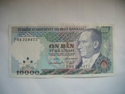 BANKNOT TURCJA 1000 Lirasi 1970 rok seria F 04