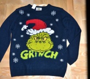 20* the Grinch Świąteczny sweter 12/13 lat_ 152/158 cm