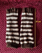 Grube bezuciskowe brązowe skarpety z palcami roz. 39-44