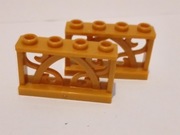 lego zdobienia ogrodzenie płotek balustrada złote 2szt