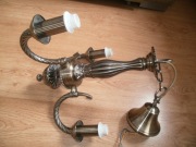 ITALUX 3 punkty świetlne mosiądz satyna ciemne złoto glamour mały gwint E14