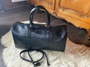 Torba Burberry premium elegancka weekendowa podróżna nowa czarna