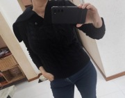 Ralph lauren  _ sweter warkocz czarny S / M 