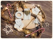 Ozdoby na choinkę makrama