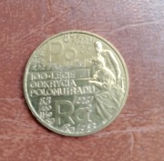 moneta 2 zł 100 lecie odkrycia Polonu i Radu 1998