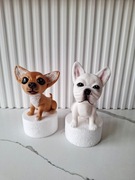 Piesek wg przysłanego projektu na tort z masy cukrowej topper 3D