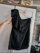 Czarna sukienka na jedno ramię Miss Selfridge rozmiar M 38