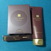 AVON ZESTAW FAR AWAY BEYOND 3 KOSMETYKI PERFUM + BALSAM + PERFUMRTKA