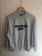 reebok bluza szara granatowa boxy crewneck hoodie y2k 00s 90s vintage cozy