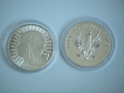 Królowa Jadwiga.  Głowa Kobiety.  Moneta 1- uncja srebra.