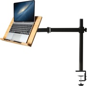 Regulowany Stojak na Książki i Tablet Wishacc – Bambus, Uchwyt do Blatu