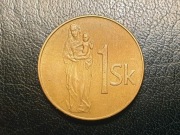 Słowacja - Moneta 1 korona 1993