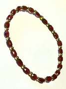 Bransoletka Kamień naturalny Granat Markiza Złoto 585 GF