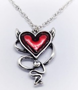 Naszyjnik DIABELSKIE SERCE – Gotycki Styl Glamour