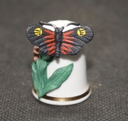 NAPARSTEK kolekcjonerski porcelanowy motyl 3d - Heliconius Erato