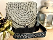 RĘCZNIE ROBIONA torba na pasku