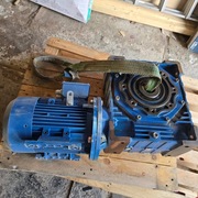 Motoreduktor 4kW Celma Indukta SKg112M4 + przekładnia 1:100, 1435 obr