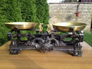 Waga szalkowa, żeliwna 5 kg. Polska S.R.M.W, J. Popielecki.