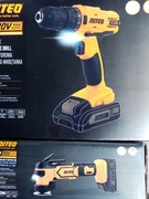 Zestaw elektronarzędzi aku. Wiertarko-wkrętarka+Wielofunkcyjne Nowe okazja 